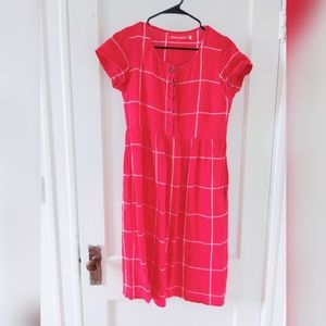 Pyne & Smith red windowpane check model 11